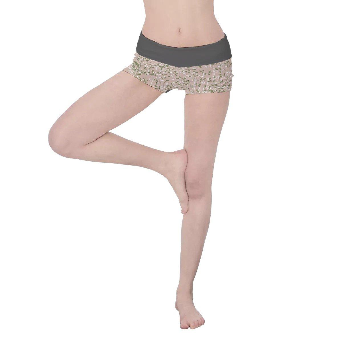 Mid-length Women's Yoga Shorts - Personal Hour for Yoga and Meditations 