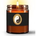 Load image into Gallery viewer, Natural Wax Candle in Amber Jar (9oz) - Personal Hour for Yoga and Meditations 
