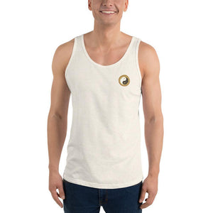 Open image in slideshow, Oatmeal Men&#39;s Yoga Tank Top - Personal Hour for Yoga and Meditations 
