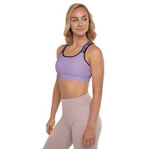 Padded Yoga Bra - Purple Fashionable - Personal Hour for Yoga and Meditations 