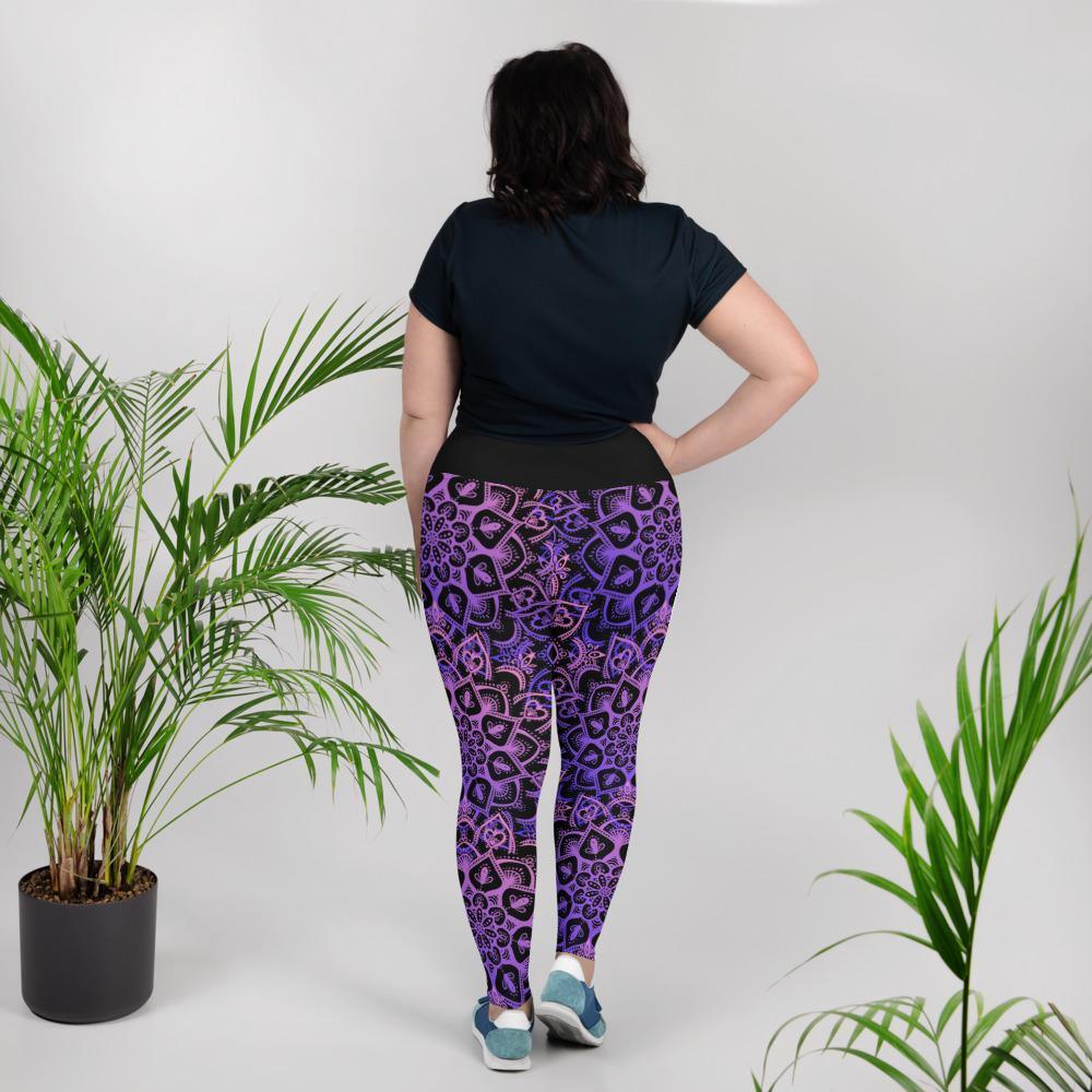 Plus Size Yoga Leggings - Personal Hour for Yoga and Meditations 