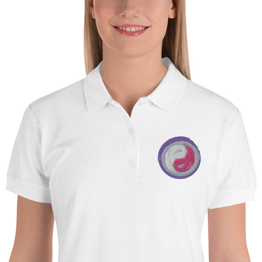 Yoga White Clothes - Women's Yoga Polo Shirt - Personal Hour for Yoga and Meditations 