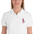 Load image into Gallery viewer, Ladies Polo Yoga Shirt - Yoga Sign - Personal Hour for Yoga and Meditations 
