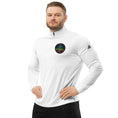 Load image into Gallery viewer, 7 Chakra Adidas Quarter Zip Pullover - Yoga Top for Men - Personal Hour for Yoga and Meditations 
