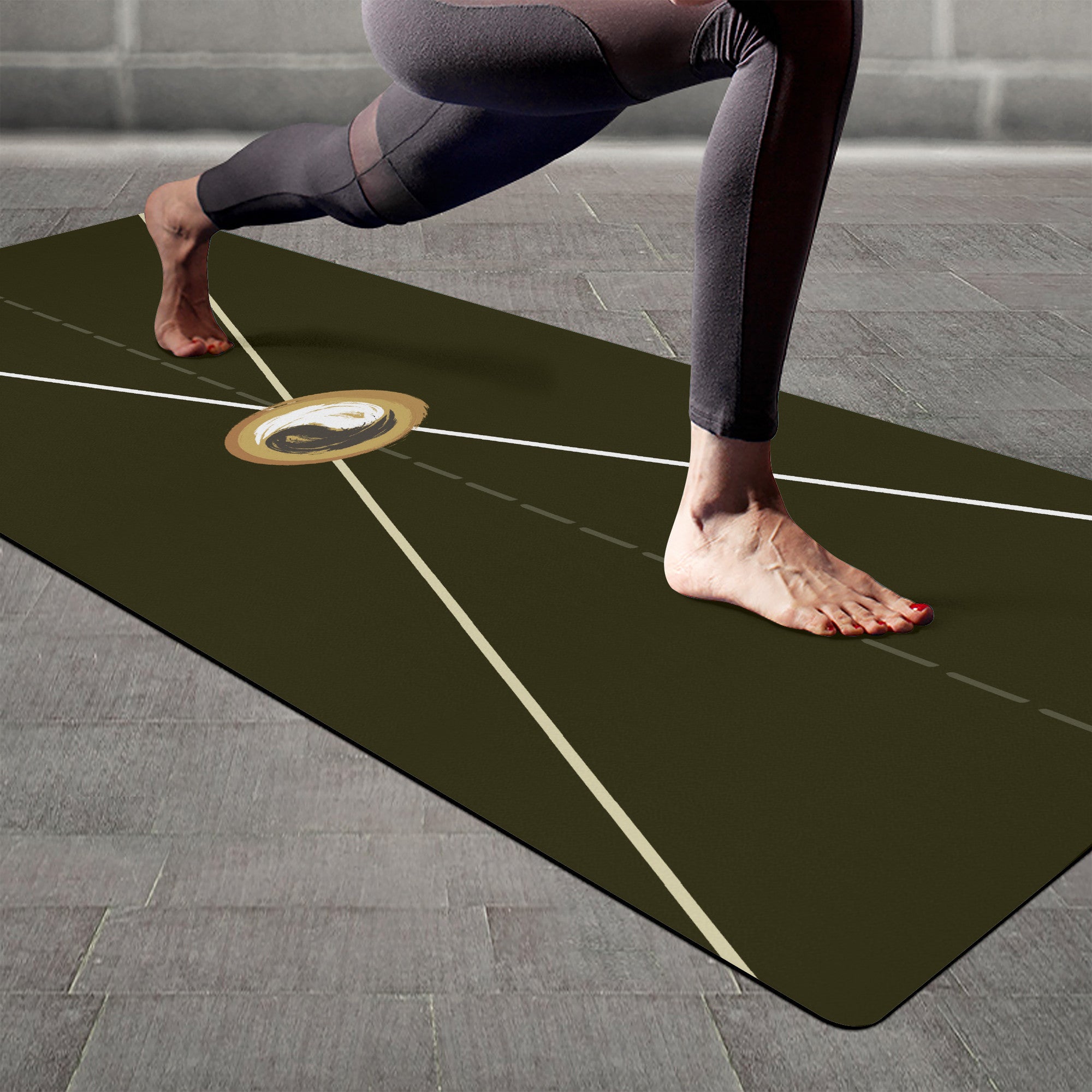Yoga Mat - Rubber and Non Slip Personal Hour Style Zen Mat - Personal Hour 
