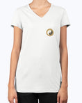 Load image into Gallery viewer, Port & Company Ladies Fan Favorite V Neck Yoga Tee - Personal Hour Logo - Personal Hour 
