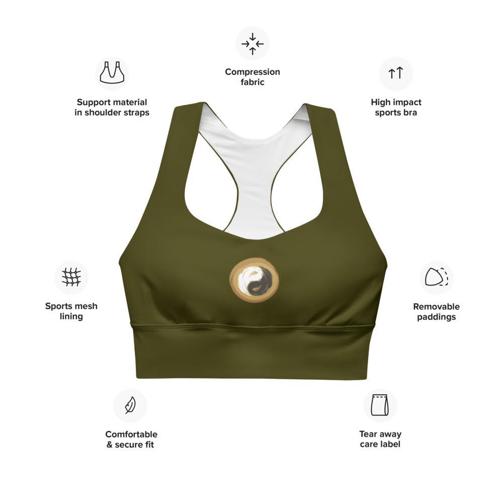 Seamless Padded and Longline Yoga  Bra - Personal Hour for Yoga and Meditations 