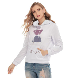 Simple Yoga Principles - Women's Slim Pullover Hoodie - Personal Hour for Yoga and Meditations 