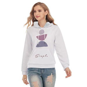 Simple Yoga Principles - Women's Slim Pullover Hoodie - Personal Hour for Yoga and Meditations 