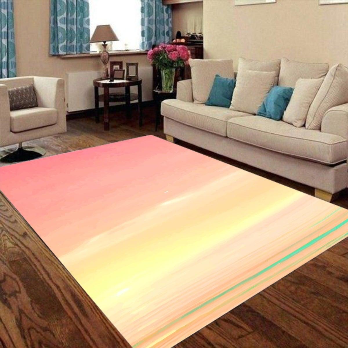 Sunset Colors Foldable Rectangular Floor Mat - Suitable for yoga area - Personal Hour for Yoga and Meditations 