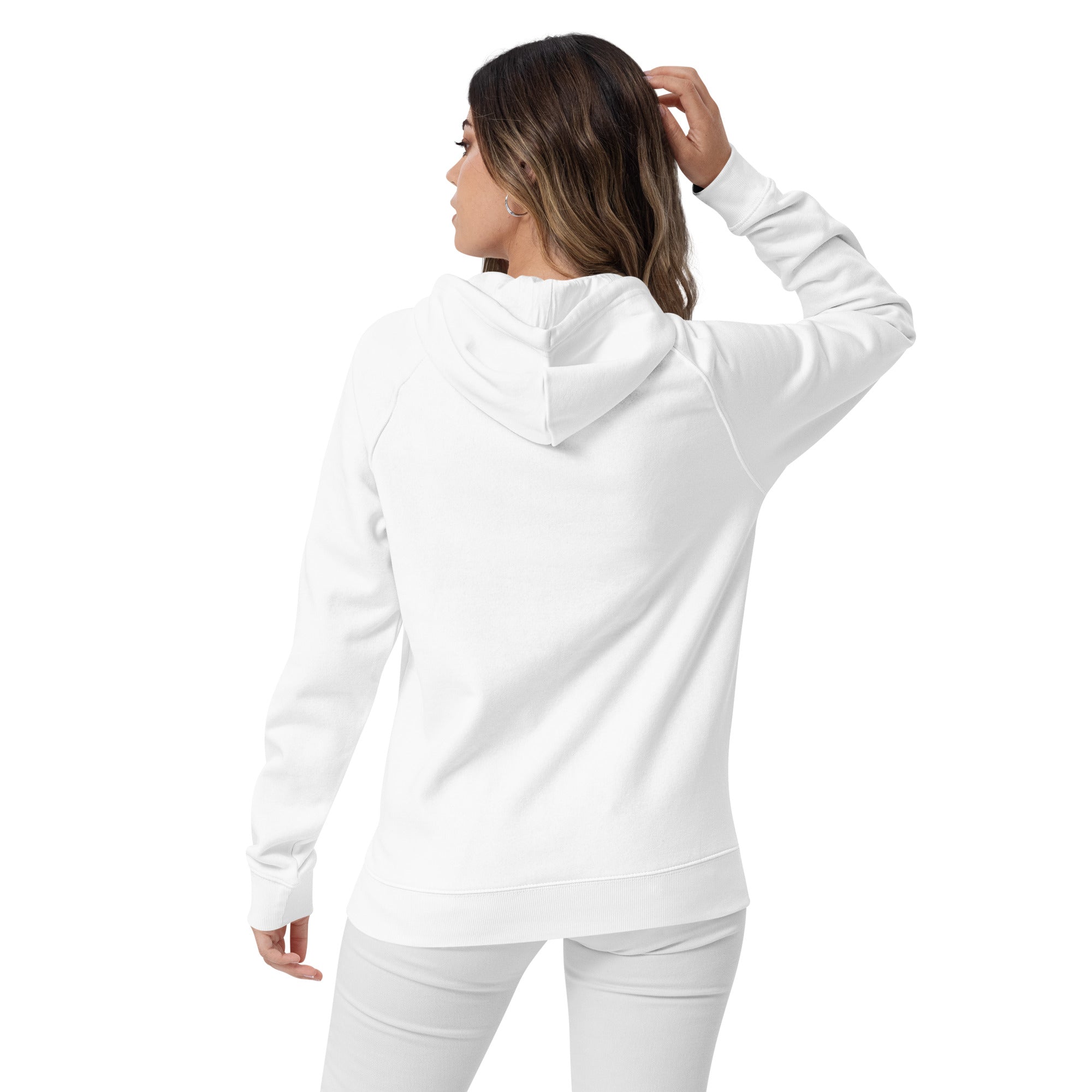 Unisex eco raglan yoga hoodie - Personal Hour for Yoga and Meditations 
