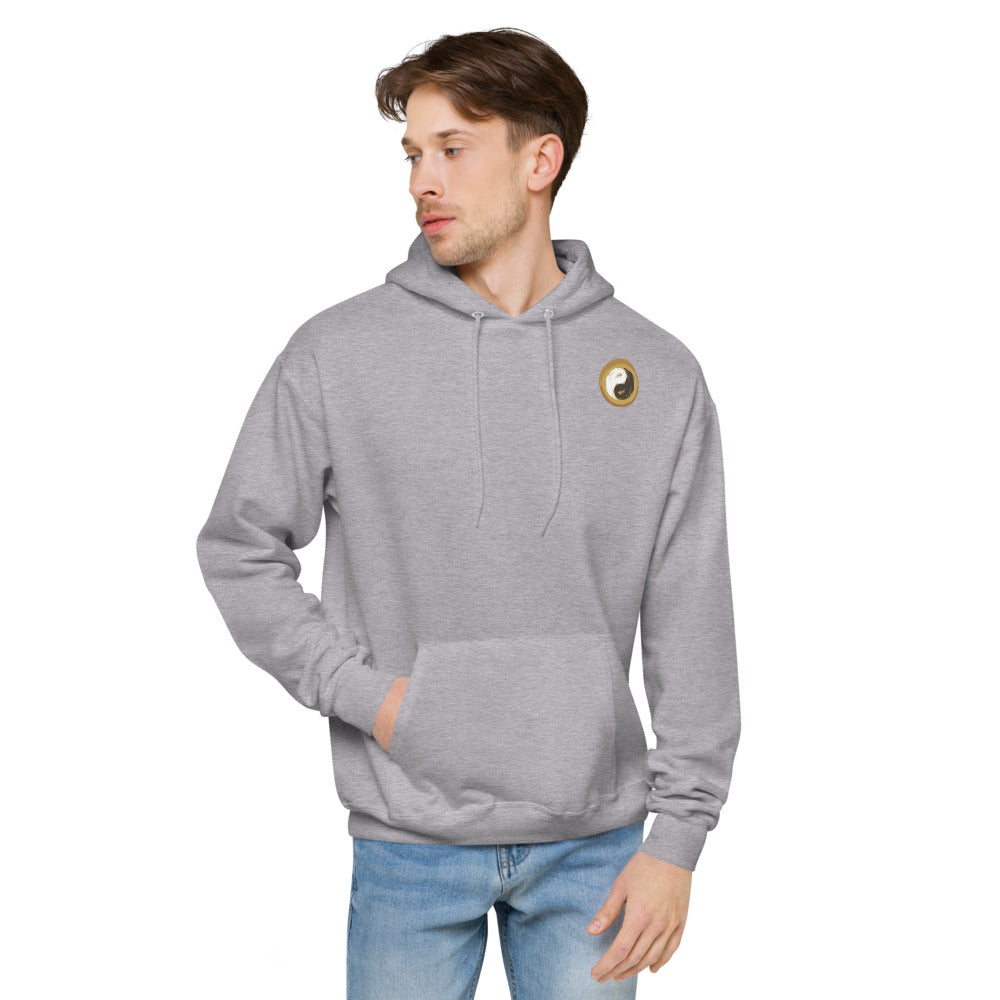 Soft and comfy unisex fleece yoga hoodie - yoga top for men and women - Personal Hour for Yoga and Meditations 
