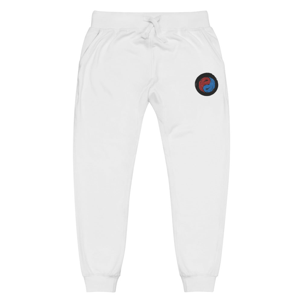 White Yoga Clothes - Unisex Loose Yoga Pants - Ying and Yang - Personal Hour for Yoga and Meditations 