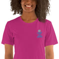 Load image into Gallery viewer, Premium Yoga Principles Unisex Pink  T-shirt - Personal Hour for Yoga and Meditations 
