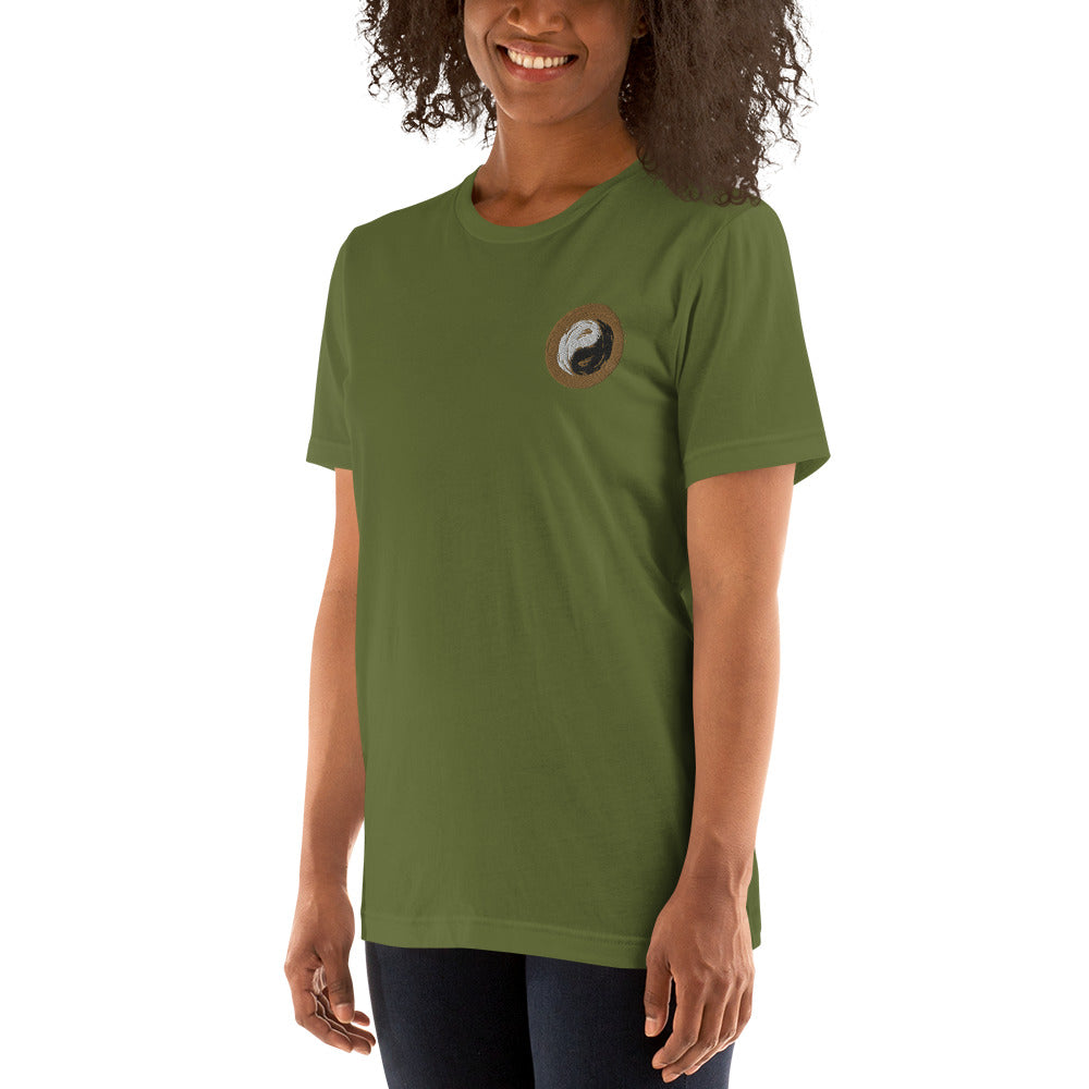 Plus Sizes - Green Yoga Unisex t-shirt - Personal Hour for Yoga and Meditations 