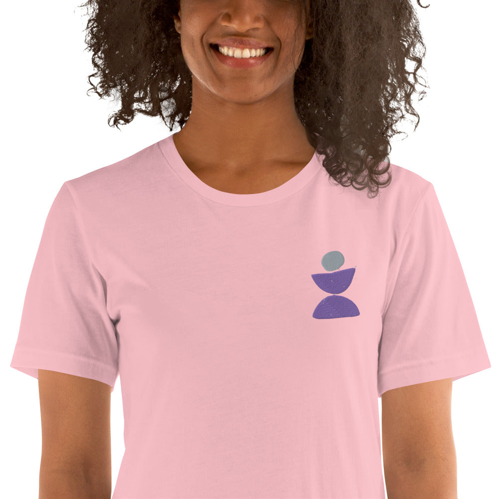 Premium Yoga Principles Unisex Pink  T-shirt - Personal Hour for Yoga and Meditations 