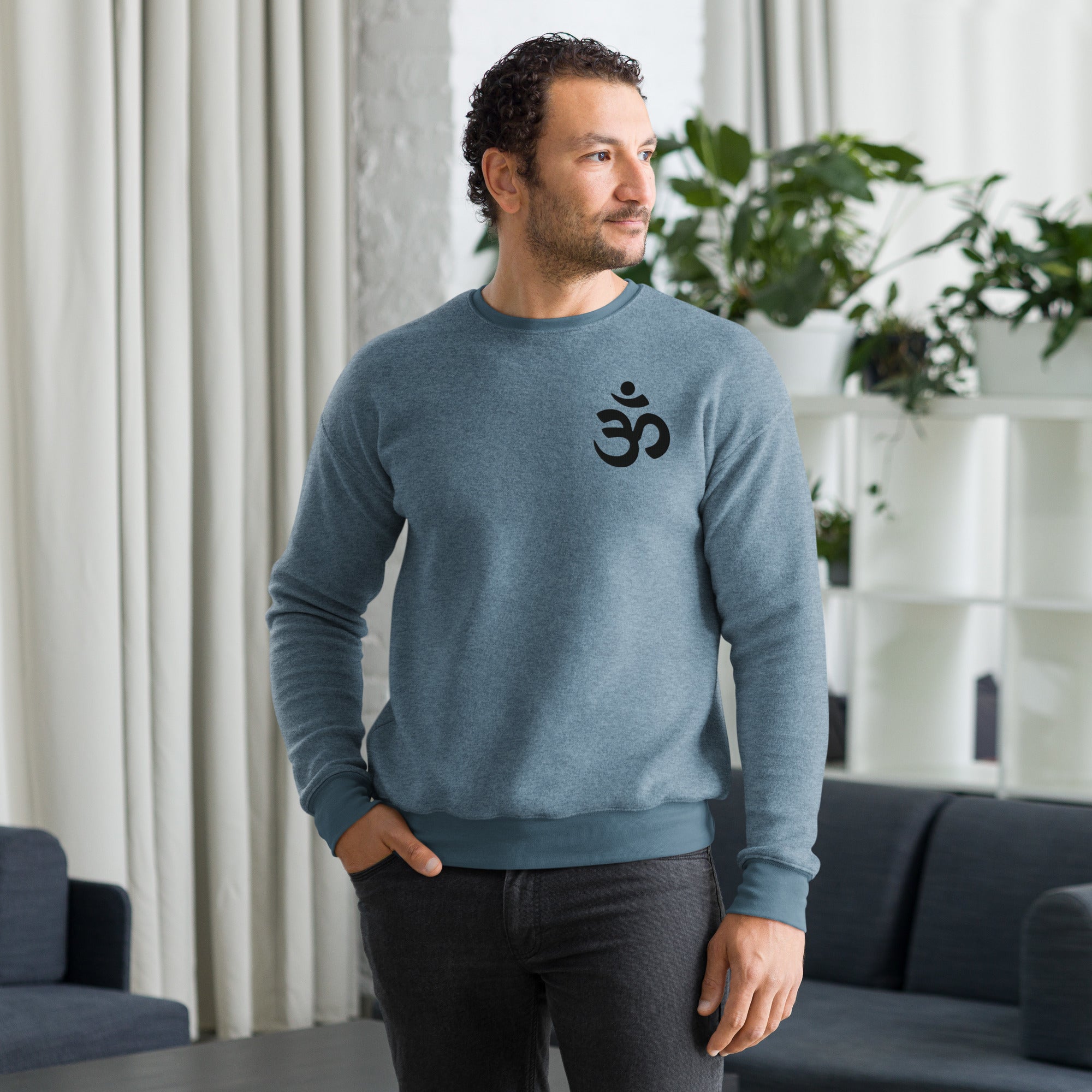 Couple Matching - Unisex sueded fleece yoga sweatshirt - Personal Hour for Yoga and Meditations 