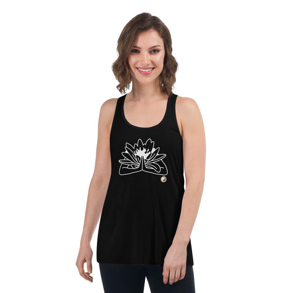 Women's Flowy Racerback Yoga Tank - Personal Hour for Yoga and Meditations 