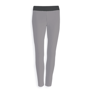 Women's High Waisted Yoga Leggings - Fit Leggings - Gray - Personal Hour for Yoga and Meditations 