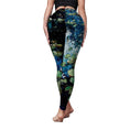 Load image into Gallery viewer, Women's Water Lily Printing High Waisted Yoga Leggings - Spandex - Personal Hour for Yoga and Meditations 
