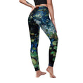 Load image into Gallery viewer, Women's Water Lily Printing High Waisted Yoga Leggings - Spandex - Personal Hour for Yoga and Meditations 
