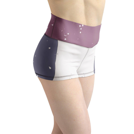 Women's Yoga Fashionable Shorts - Personal Hour for Yoga and Meditations 