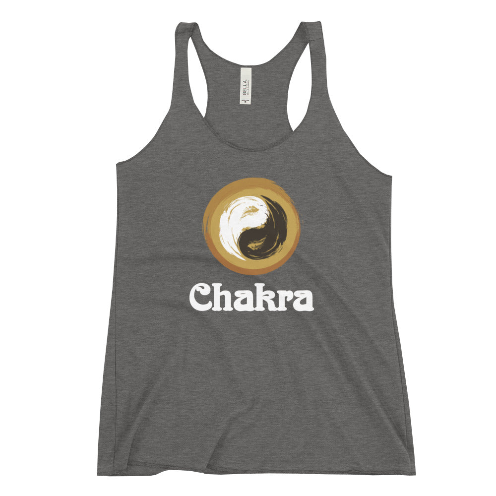 Women's Racerback Yoga Tank - Chakra Yoga Top With Sayings - Personal Hour for Yoga and Meditations 