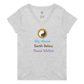 Load image into Gallery viewer, Women’s recycled v-neck yoga  t-shirt with sayings - Personal Hour for Yoga and Meditations 
