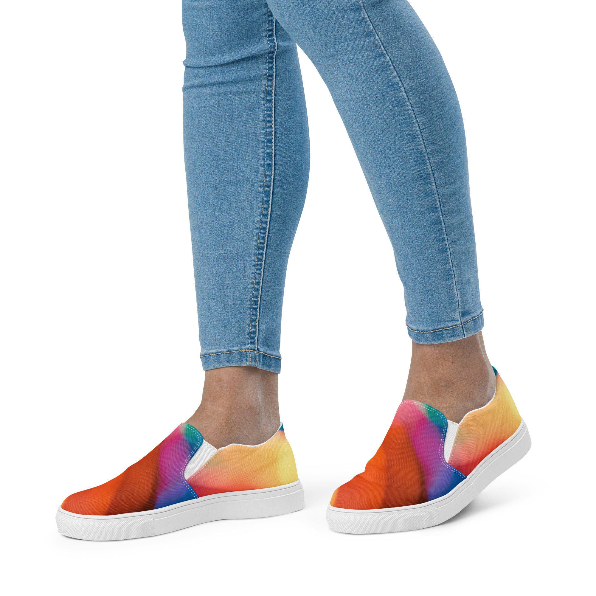 Women’s slip-on canvas shoes for yoga - Handmade - Personal Hour for Yoga and Meditations 