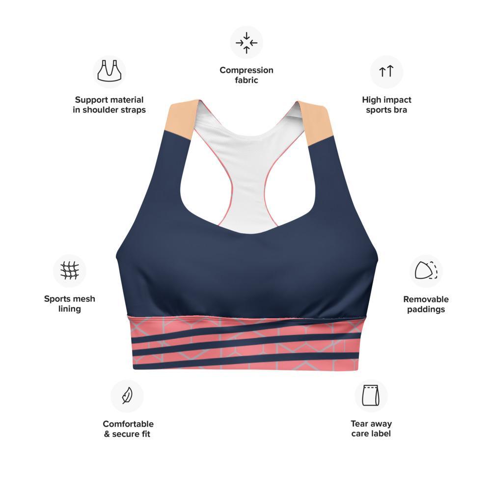 workout top for exercising - longline sports and yoga bra - Personal Hour for Yoga and Meditations 