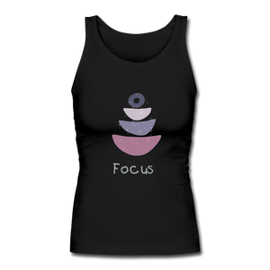 Yoga Principles - Women's Longer Length Fitted Tank - Personal Hour for Yoga and Meditations 