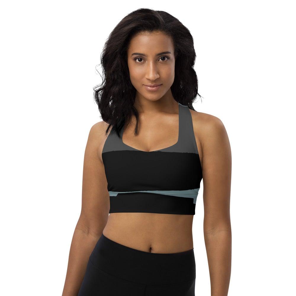 Yoga Top - Longline Sports Bra - Double-Layered - Personal Hour for Yoga and Meditations 