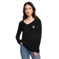 Load image into Gallery viewer, Yoga Women’s Long Sleeve  V-Neck Flowy Tee - Personal Hour 
