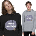 Load image into Gallery viewer, Heavily Meditated Unisex Lightweight Yoga Hoodie With Sayings - Couple Matching Yoga Top - Personal Hour for Yoga and Meditations 
