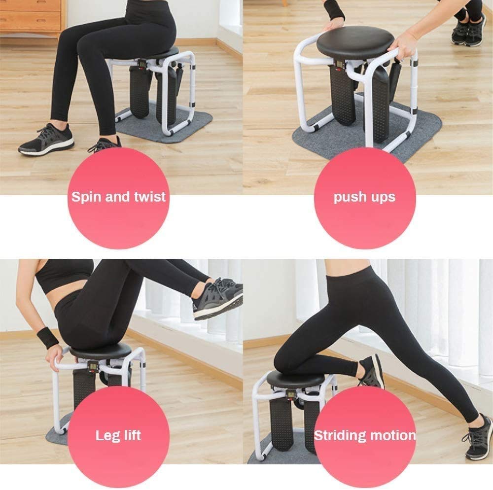 Yoga Stool - Stool Stepper- Home Yoga Machine Multifunctional In-Place Stepper Aerobic Exercise Fitness Equipment - Personal Hour for Yoga and Meditations 