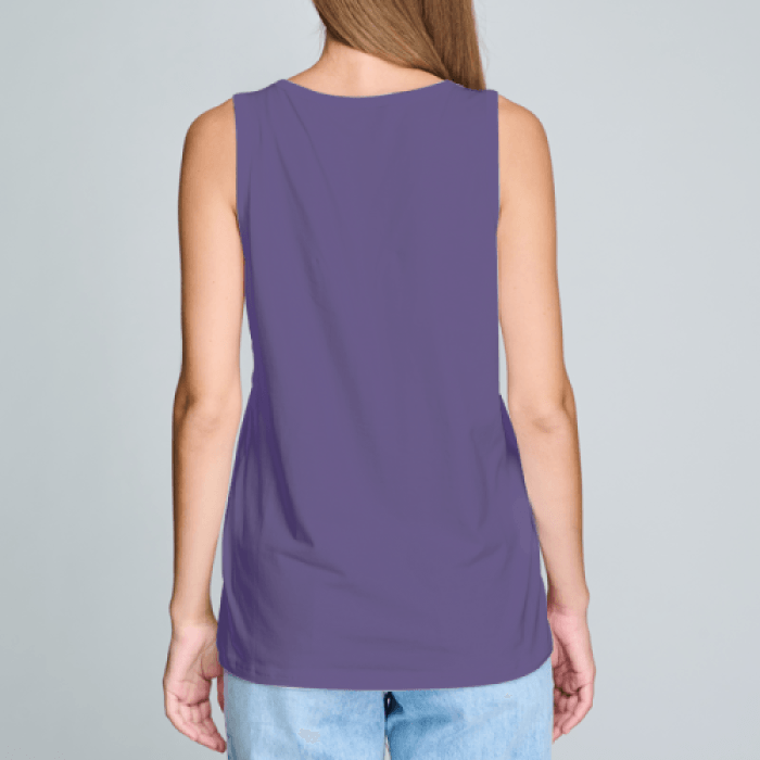 You can do this message - Women's Casual Round Neck Sleeveless Tank Tops - Personal Hour for Yoga and Meditations 