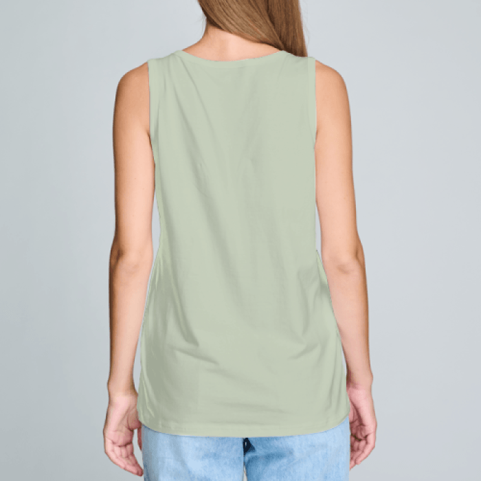 You can do this message - Women's Casual Round Neck Sleeveless Tank Tops - Personal Hour for Yoga and Meditations 